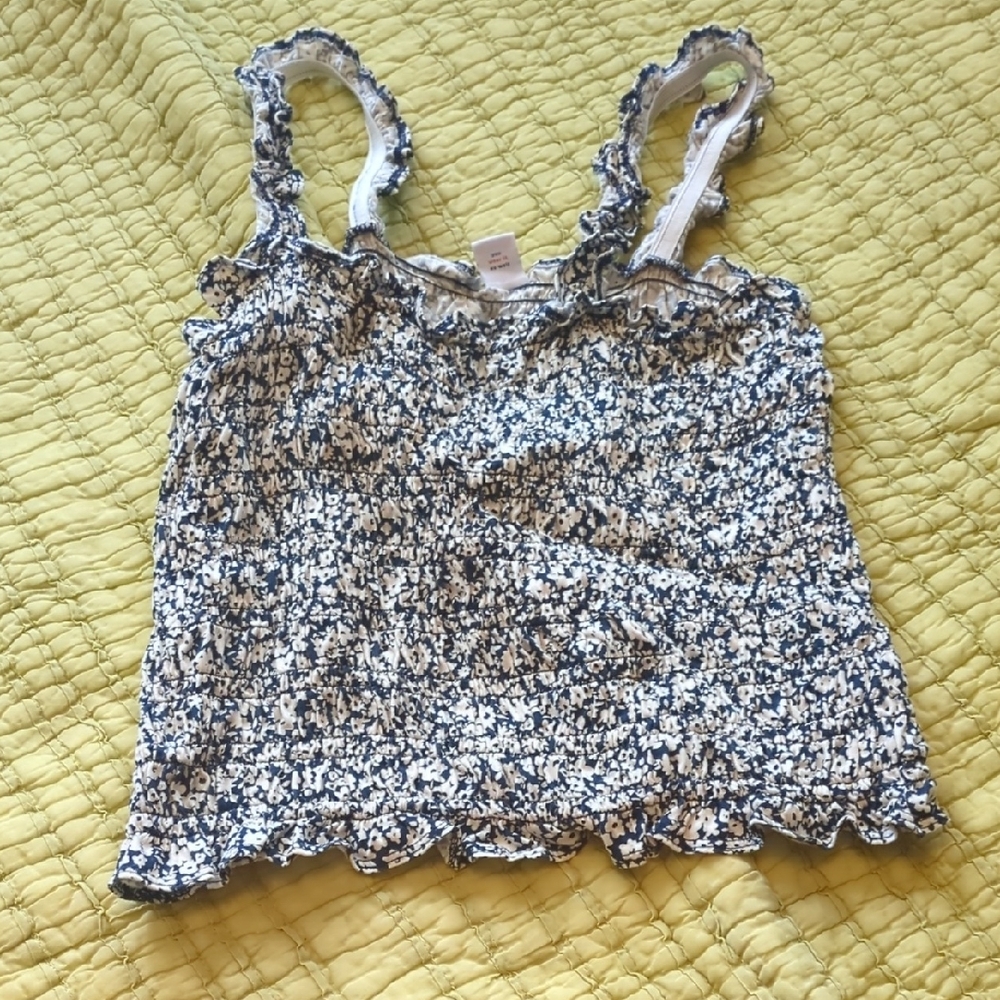 Old Navy Floral Camisole - Black and White